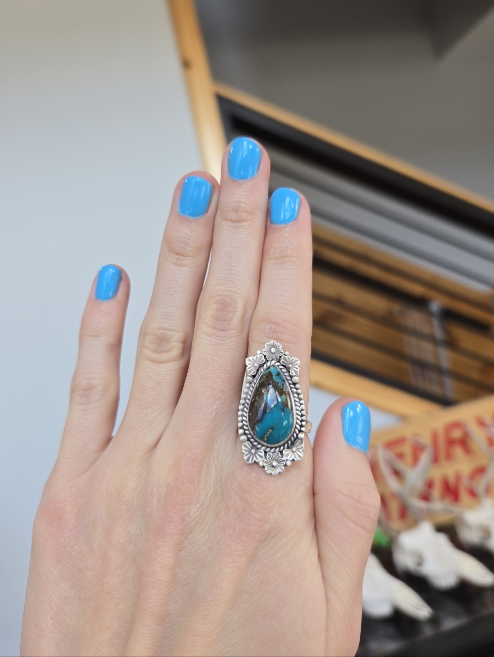 Blue Moon Turquoise Sterling Ring
